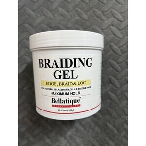 BELLATIQUE Edge,‎ Braid & Loc Gel - Maxmum Hold (17.63oz/500g)